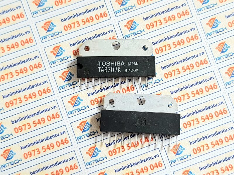 Alternative view of IC TA8207K TA8207 8207 Khuếch Đại âm thanh Zip-12 tháo máy
