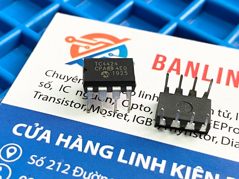 IC điều khiển Mosfet DIP-8 TC4424, TC4424CPA