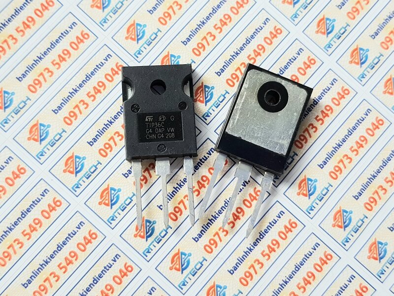 Alternative view of TIP36CW TIP36C Transistor PNP 100V/25A TO-247