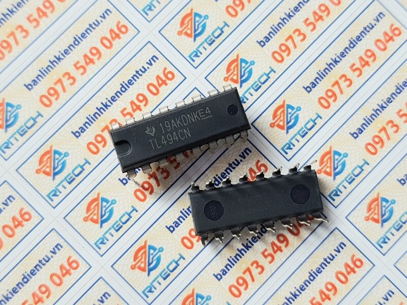 Alternative view of TL494, TL494CN IC nguồn DIP-16