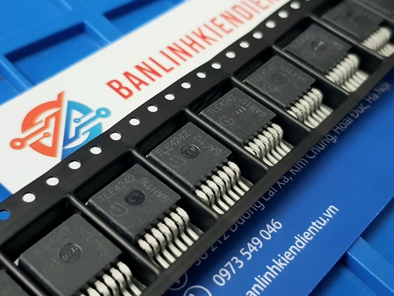 Alternative view of TLE4242 TLE4242G IC Điều Khiển LED TO263-7