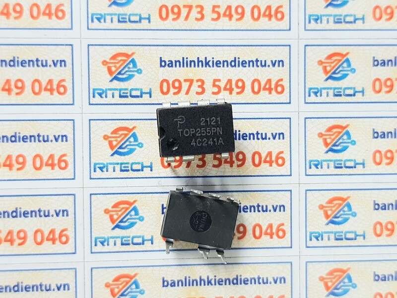 Alternative view of IC nguồn TOP255PN, TOP255P công suất 19w DIP-7