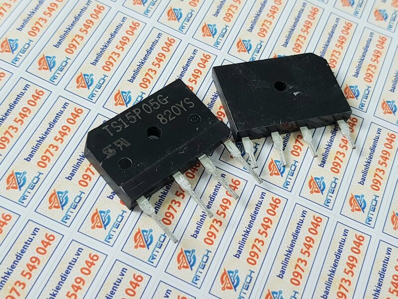 TS15P05G Diode Cầu 600V 15A (tháo máy)