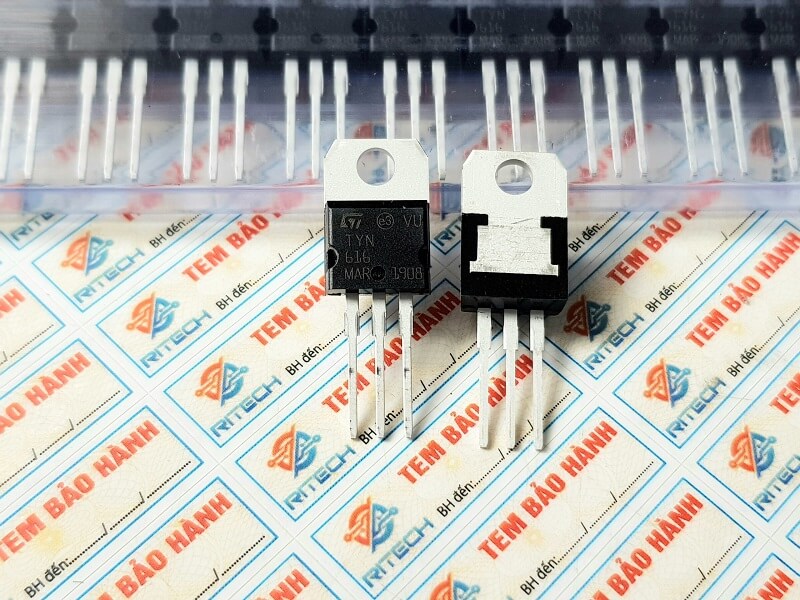 Alternative view of TYN616 Thyristor 16A 600V TO-220