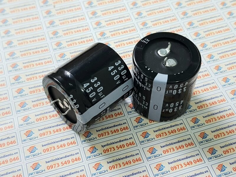 Tụ hóa nichicon 330uF 450V kích thước 35x35mm