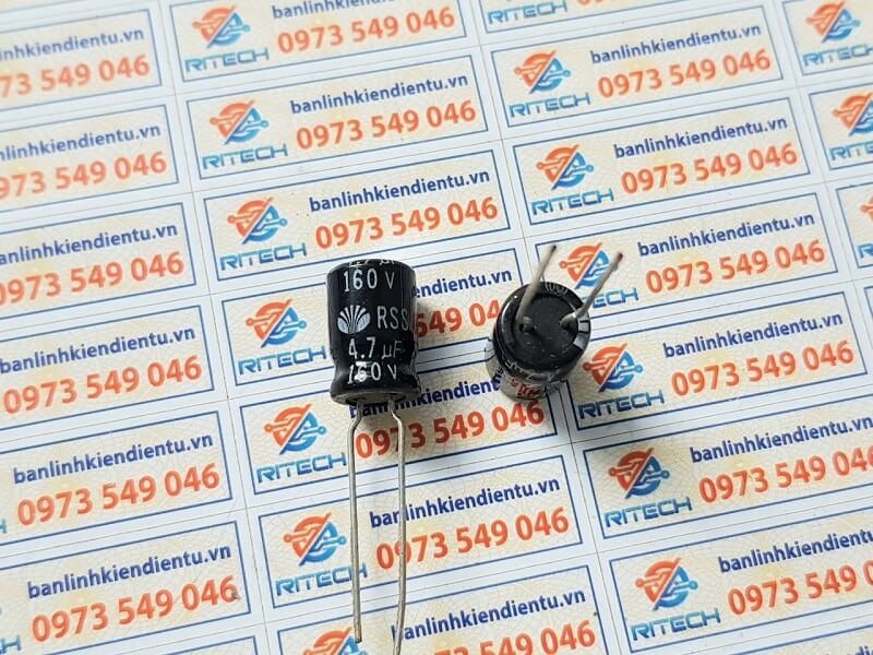 Alternative view of Tụ 4.7uF 160V kích thước 8x12mm hàng chính hãng