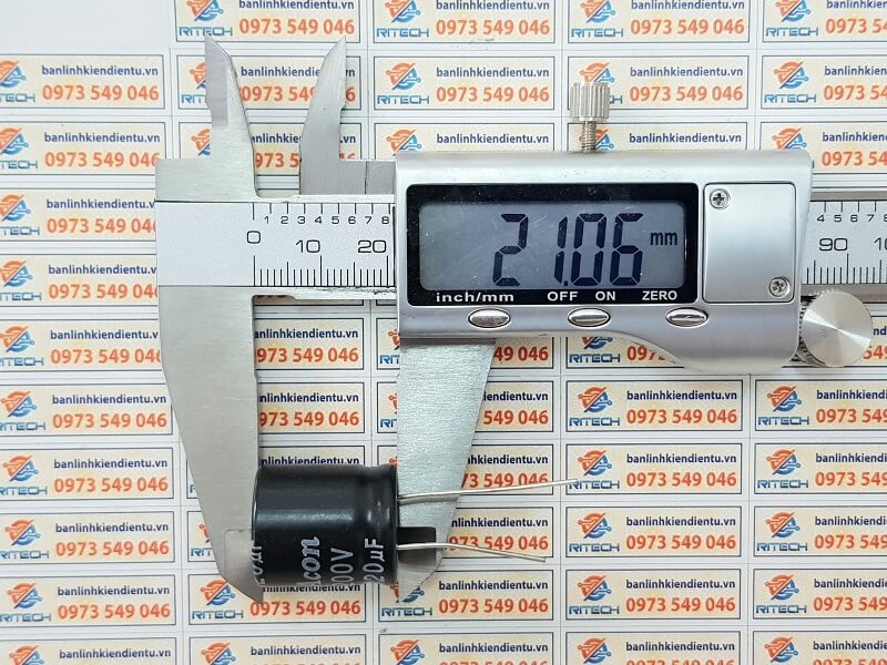 Tụ Hóa Acon 200V 120uF kích thước 18x21mm - Ảnh 3