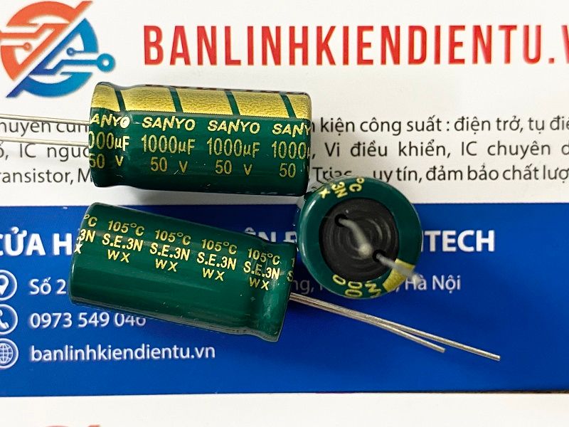 Tụ hóa 1000uF 50V 13x25mm