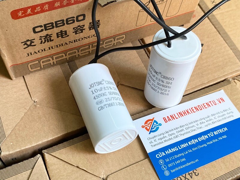 Tụ khởi động CBB60 10uF 450V - Ảnh 2