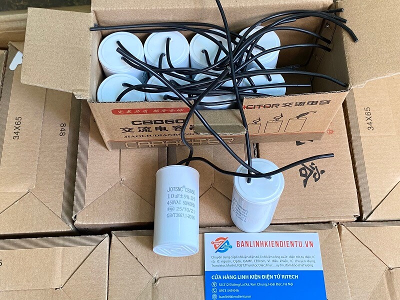 Tụ khởi động CBB60 10uF 450V - Ảnh 3