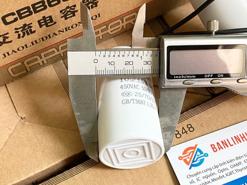 Tụ khởi động CBB60 10uF 450V - Ảnh 4