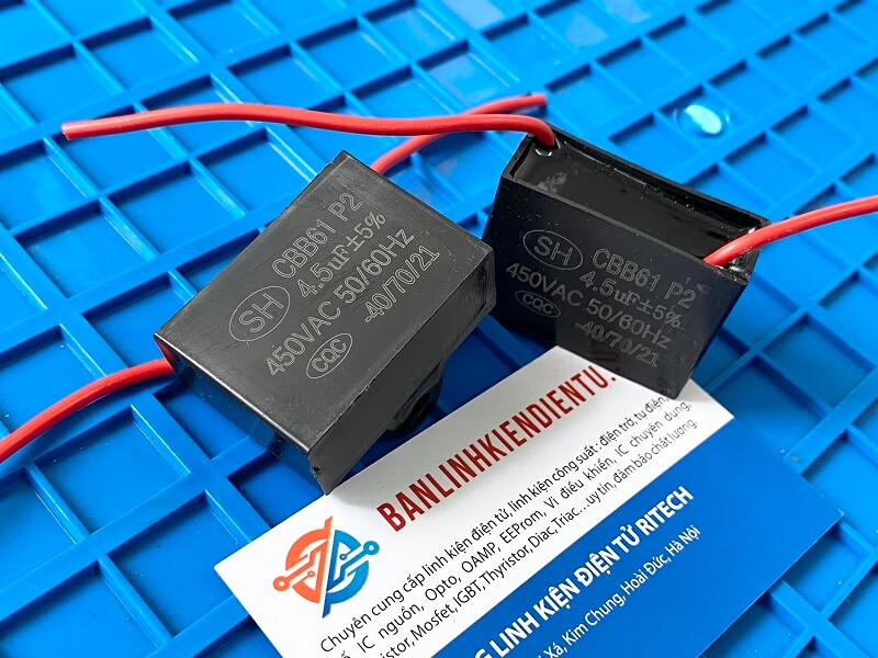 Tụ quạt 4.5uF 450V CBB61
