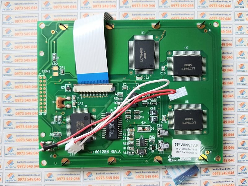 WG160128B-YYH-N Màn hình LCD cho máy công nghiệp - Ảnh 4
