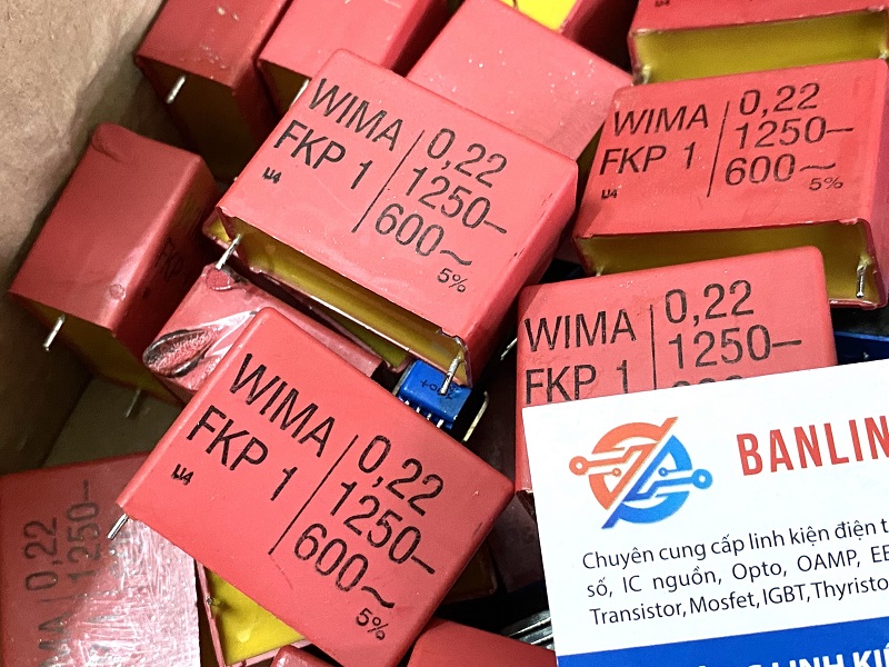 Tụ WIMA 0.22uF 1250VDC 600VAC (tháo máy)