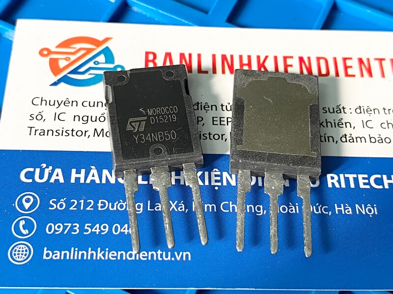 Alternative view of Y34NB50, STY34NB50 Mosfet Kênh-N 34A 500V TO-247