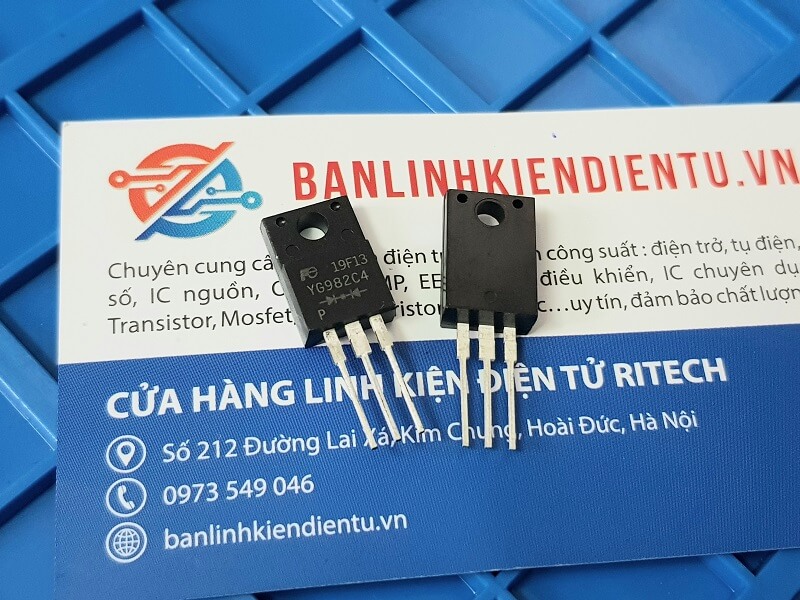 Alternative view of YG982C4 YG982C4R Diode kép 10A 400V