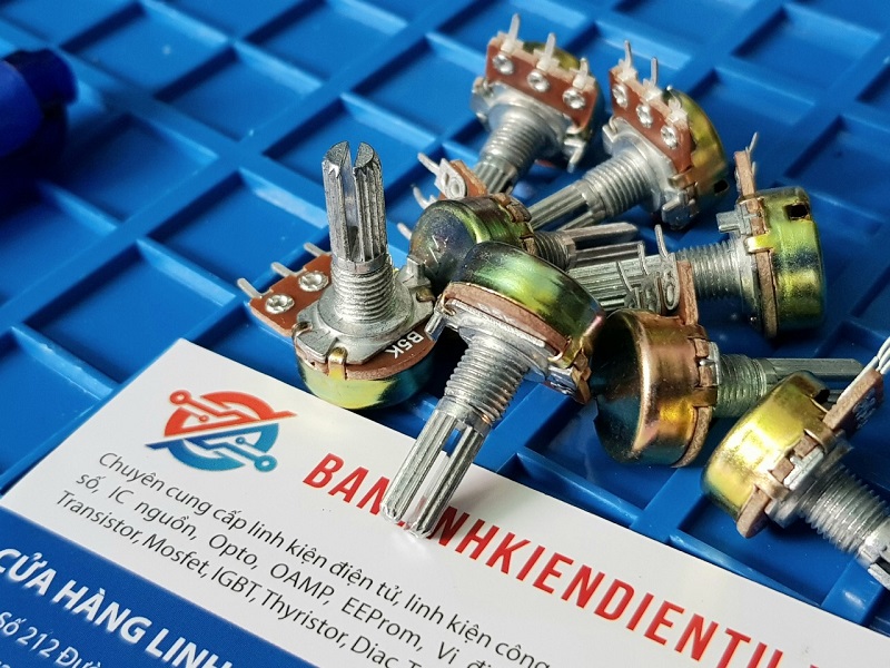 WH148-B5K chiết áp đơn 5K 20mm núm tròn