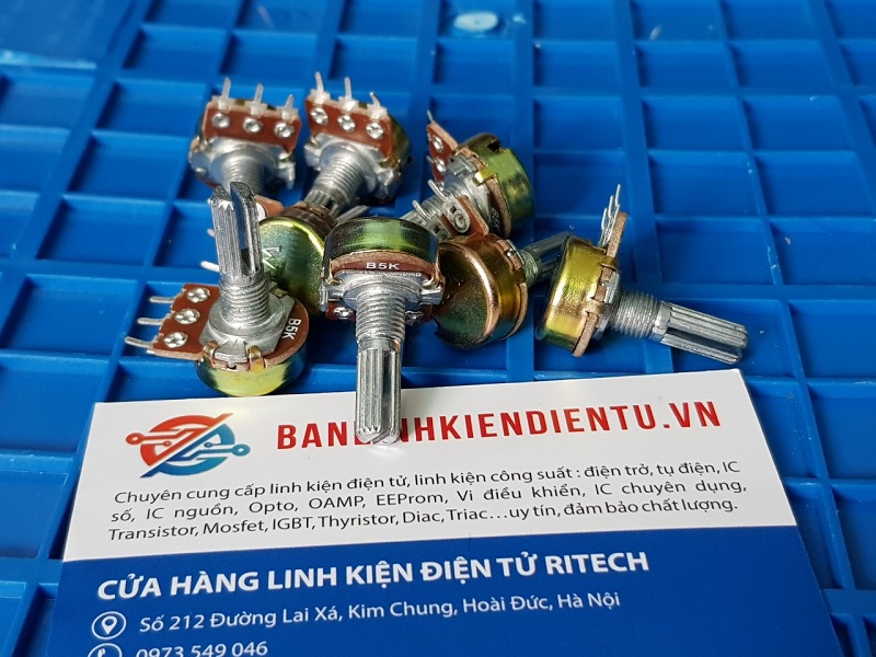 Alternative view of WH148-B5K chiết áp đơn 5K 20mm núm tròn
