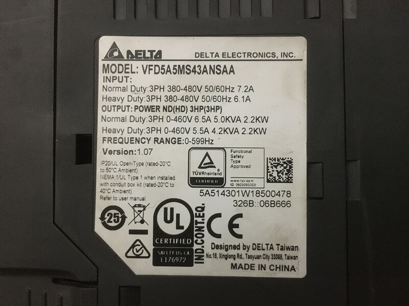 Biến tần cũ Delta MS300 2.2kw giá rẻ