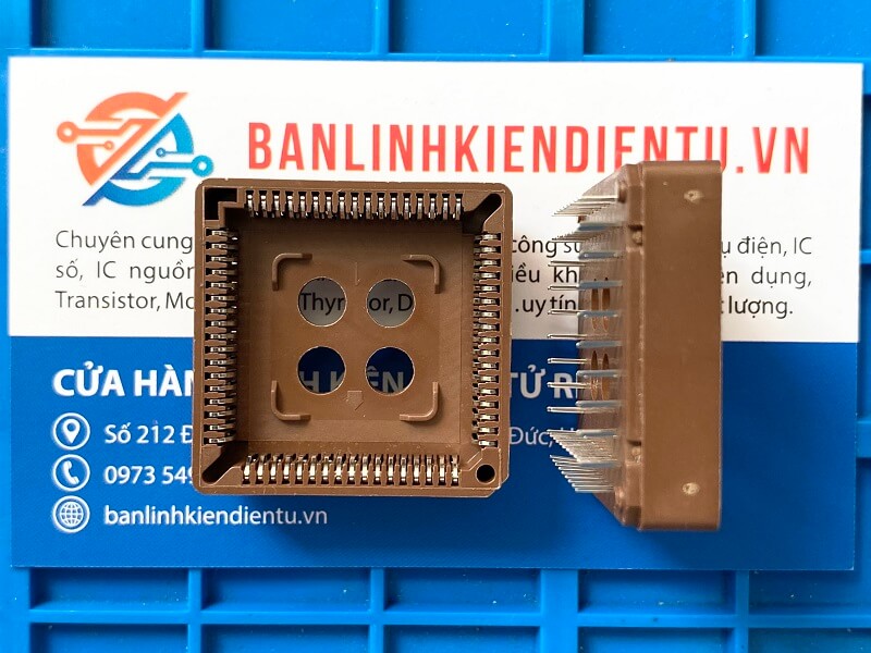 Alternative view of Đế IC vuông 68 chân cắm PLCC68