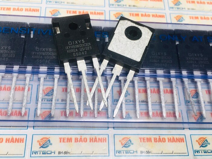 Alternative view of IXYH50N120C3D1 IGBT, 90 A 1200 V, 3-Pin TO-247