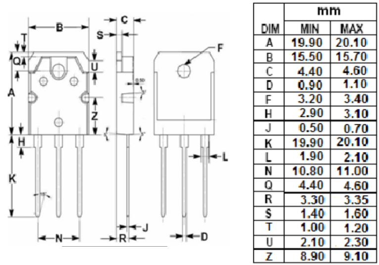 B688 2SB688 Transistor PNP 8A 120V TO-3P (tháo máy) - Ảnh 3