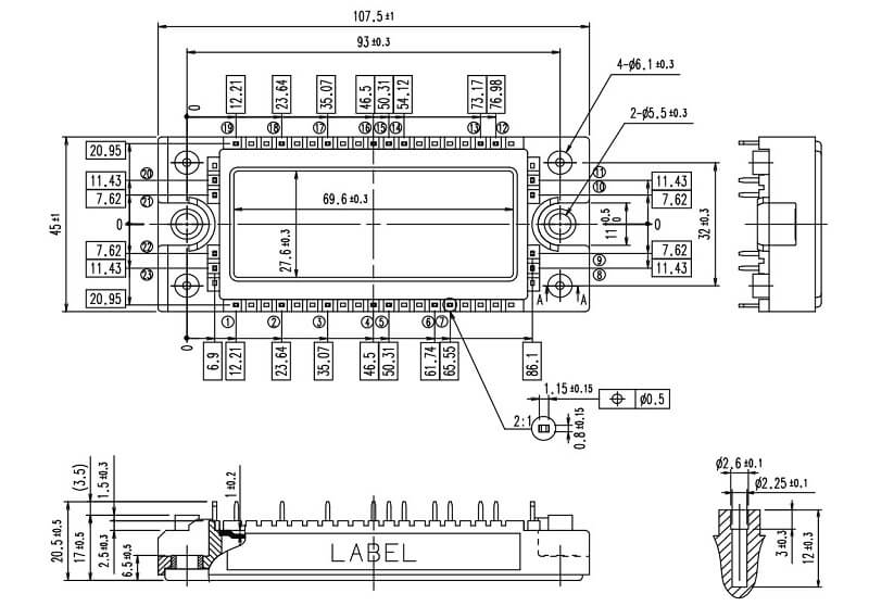 kich thuoc 7MBR25VM120-50