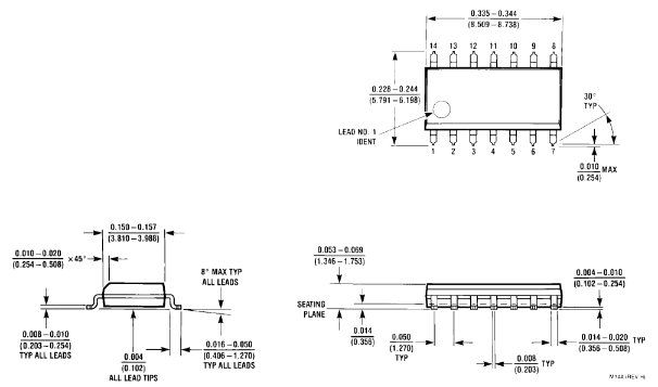 IC 2 đầu vào 4 cổng NAND 74LS00 SN74LS00NSR SOP-14 5.2mm