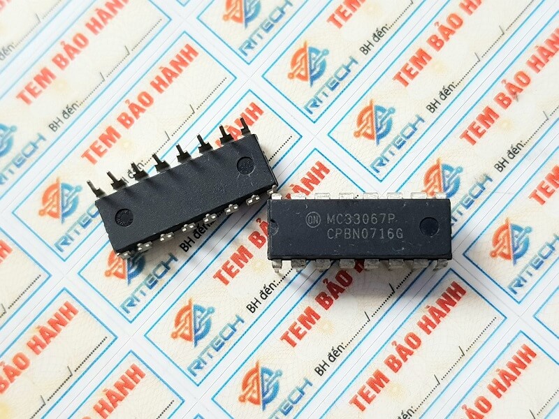 Alternative view of MC33067P, MC33067 IC Điều Khiển DIP-16