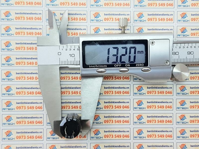 Tụ Hóa Acon 1000uF 35V kích thước 13x21mm - Ảnh 2