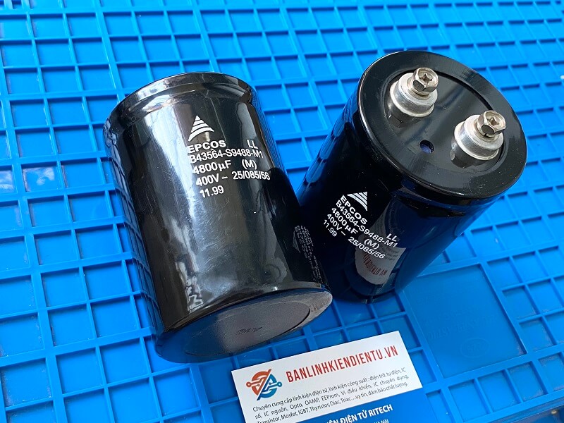Tụ điện EPCOS 4800uF 400V B43564-S9488-M1 77x110mm