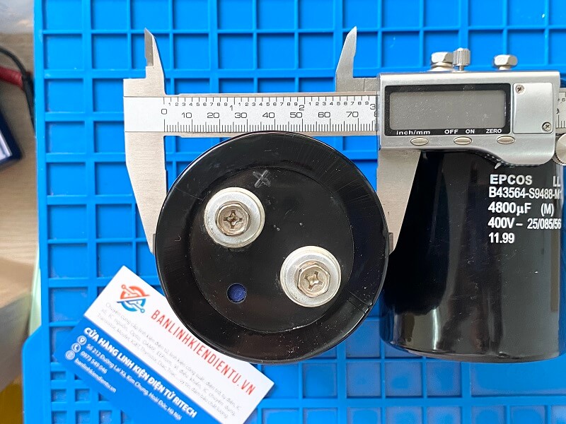 Tụ điện EPCOS 4800uF 400V B43564-S9488-M1 77x110mm - Ảnh 4
