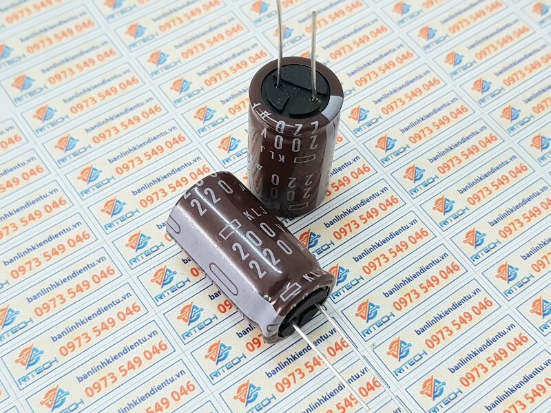 Tụ hóa 220UF 200V kích thước 18x32mm