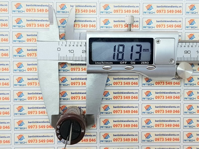 Tụ hóa 220UF 200V kích thước 18x32mm - Ảnh 2