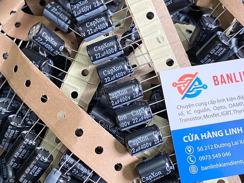 Tụ hóa CapXon 22uF 400V 10x17mm
