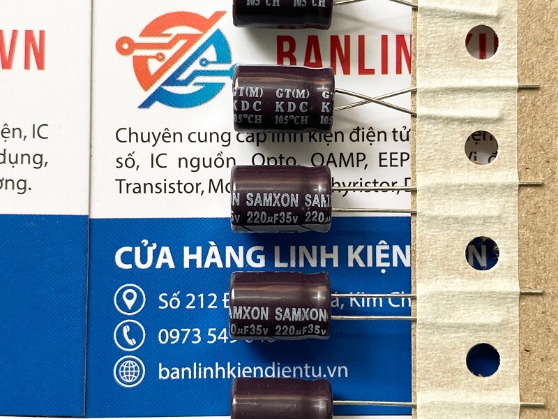 tụ hóa Samxon 220uF 35V