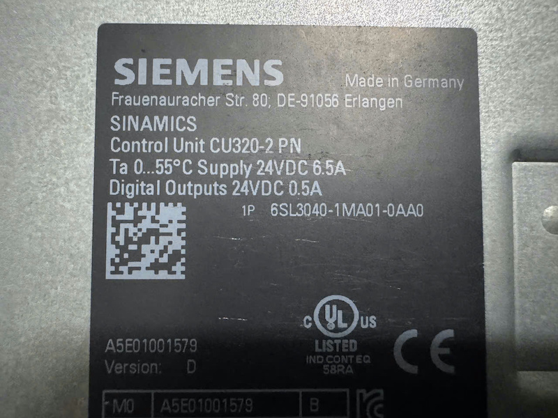 Alternative view of Bộ điều khiển Sinamics Control Unit – CU320-2PN SL3040-1MA01-0AA0
