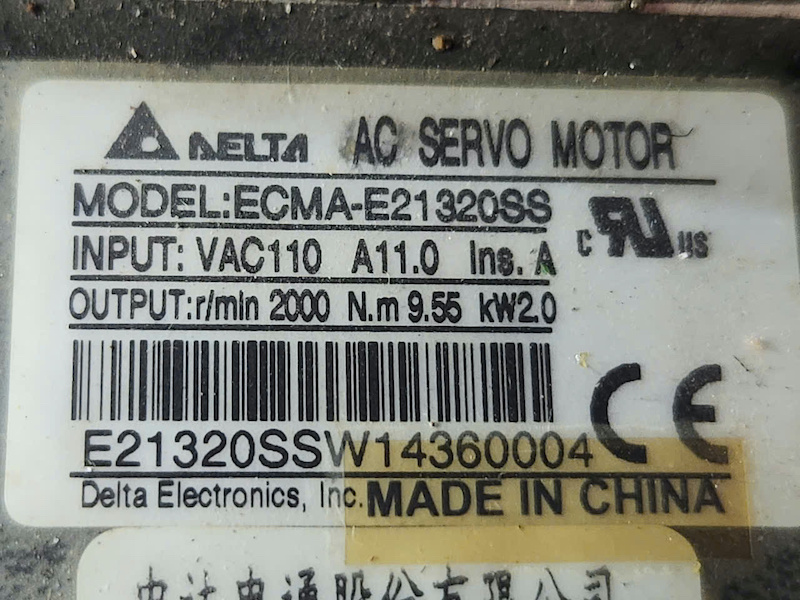 Alternative view of Motor servo AC Delta ECMA‑E21320SS