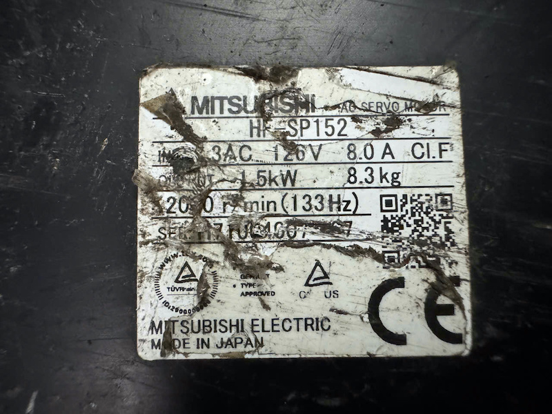 Alternative view of Động cơ servo Mitsubishi HF-SP152