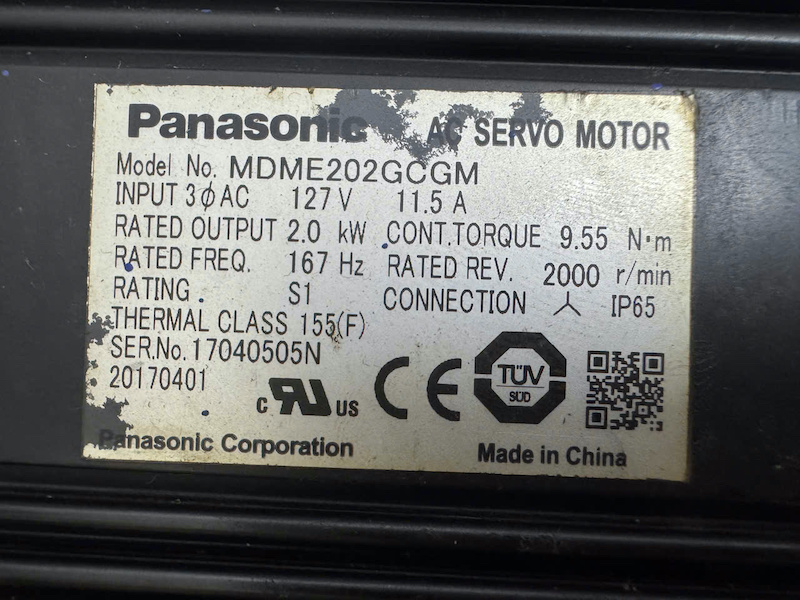 Alternative view of Motor servo Panasonic MDME202GCGM