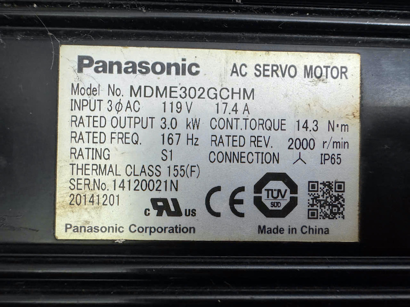 Alternative view of Động cơ servo Panasonic MDME302GCHM
