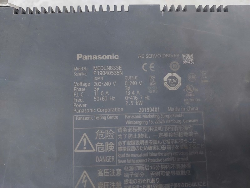 Alternative view of Bộ điều khiển servo driver Panasonic MEDLN83SE