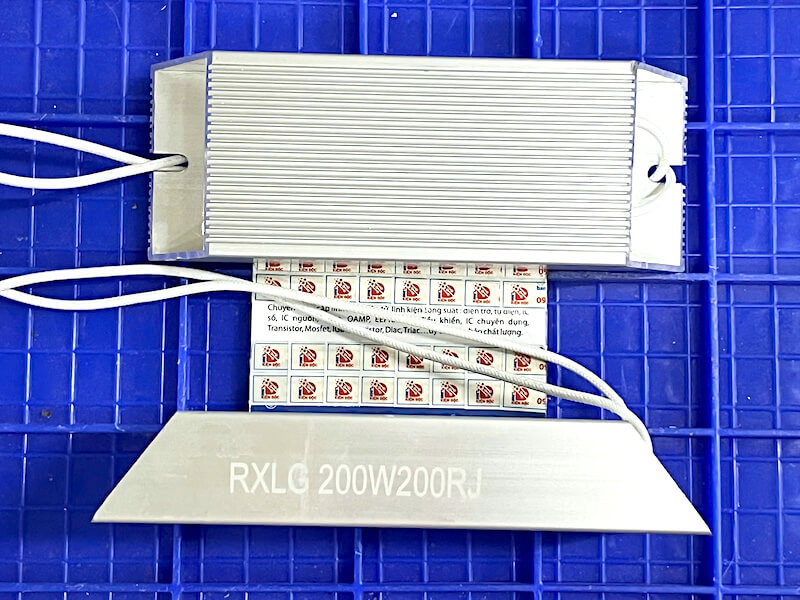 Điện trở xả vỏ nhôm RXLG 200W200RJ 165x60x30mm