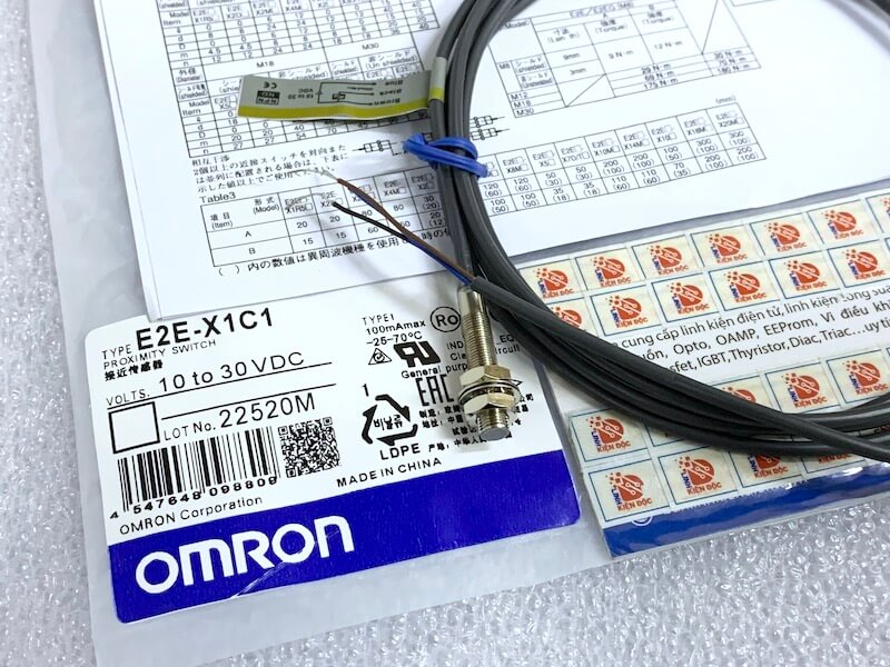 Alternative view of Cảm biến tiệm cận E2E-X1C1 10-30VDC