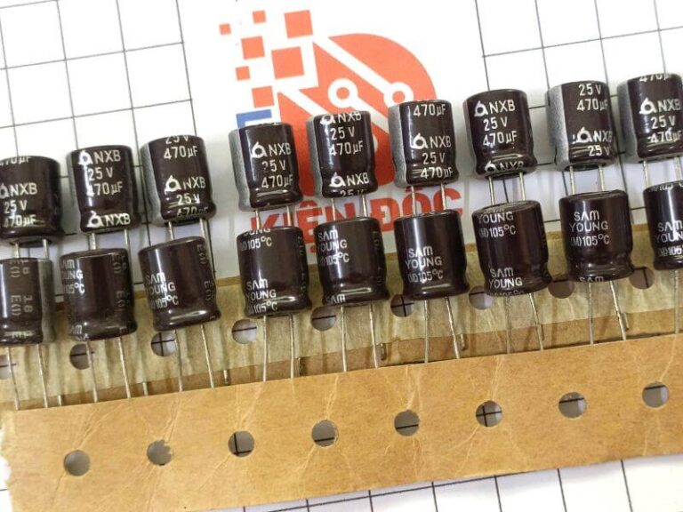 Alternative view of Tụ hoá Samyoung NXB NXG 470uF 25V kích thước 10x12mm