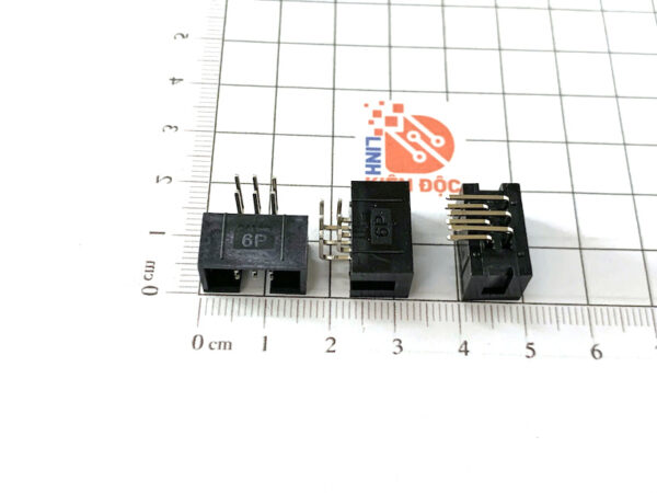Đầu nối IDE6 đực cong 2.54mm DC3-6P chân cong