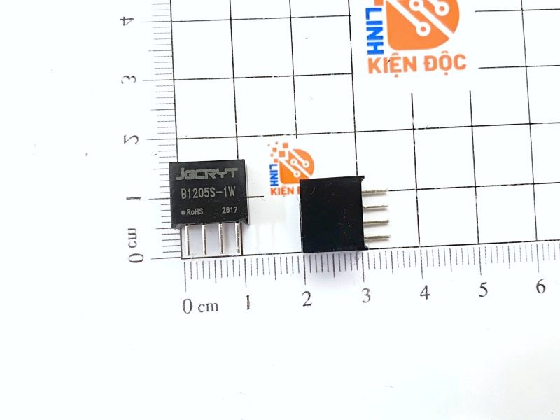 Alternative view of B1205S-1W modul nguồn cách ly DC-DC vào 12V ra 5V 1W