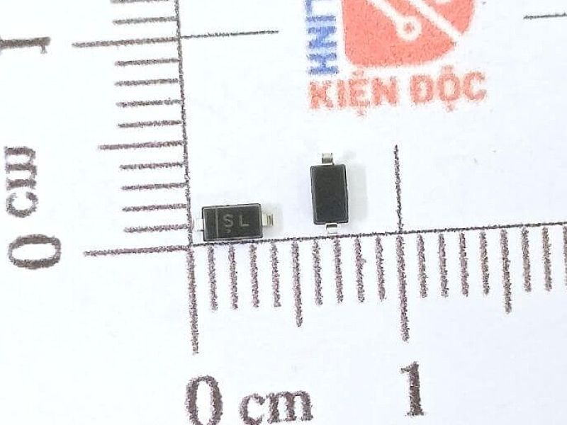 Alternative view of B5819W kí hiệu SL diode 40V/1A SOD-123