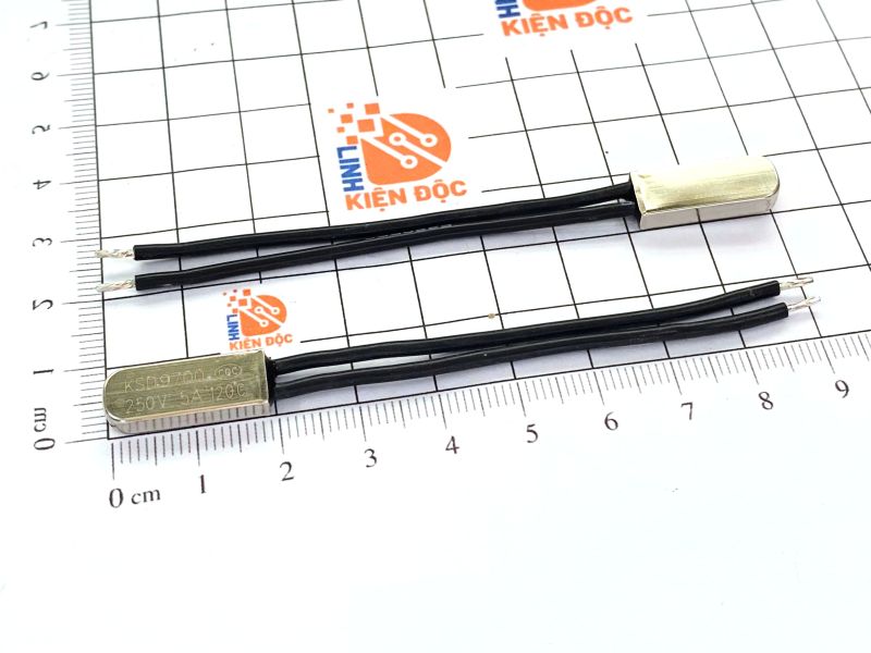 Alternative view of Relay nhiệt KSD9700 120 độ 5A 250V thường đóng