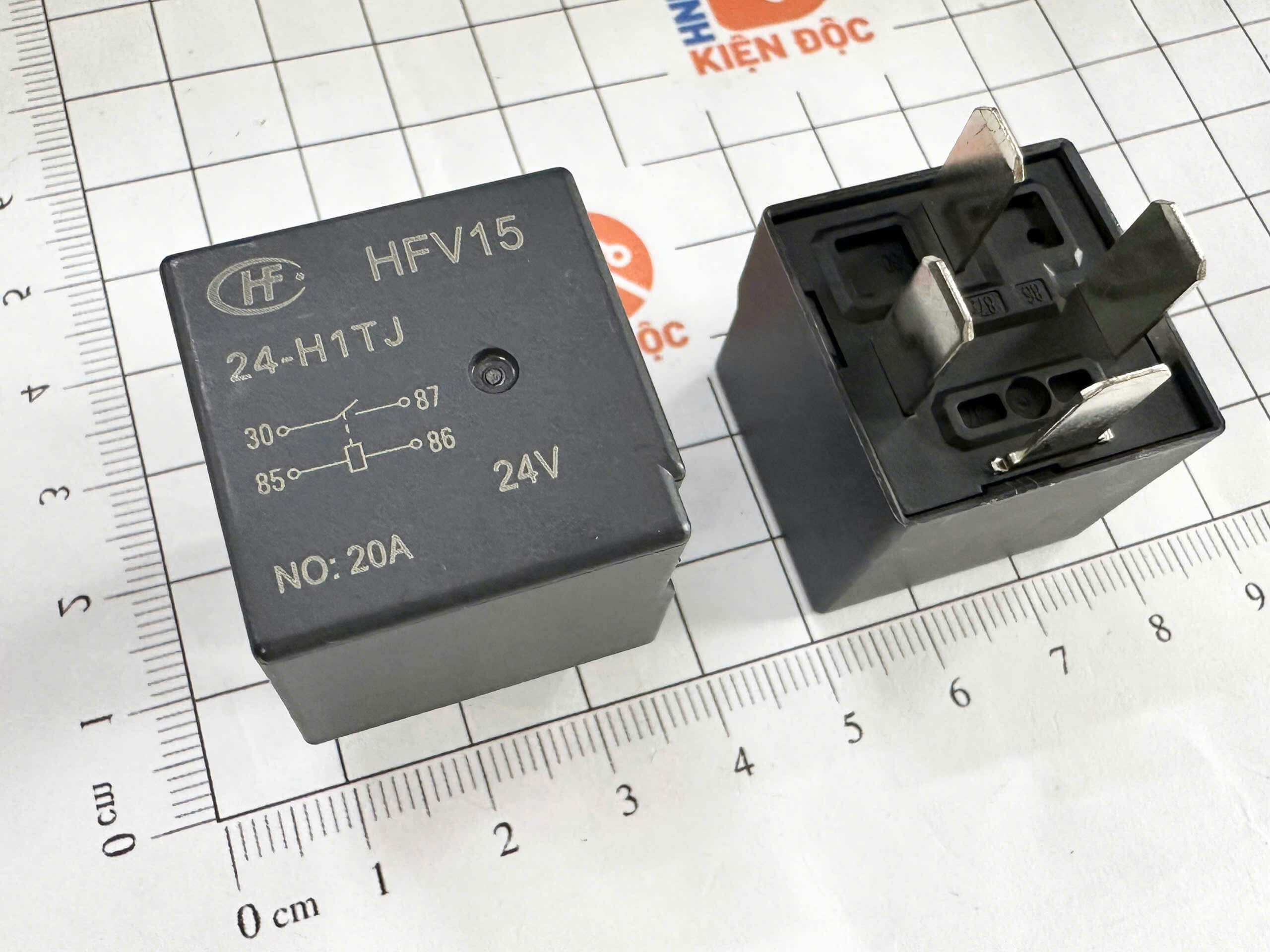 HFV15-24-H1TJ Relay ô tô 24V 40A 4 chân - Ảnh 2